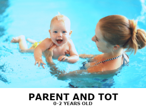 Parent and tot swimming