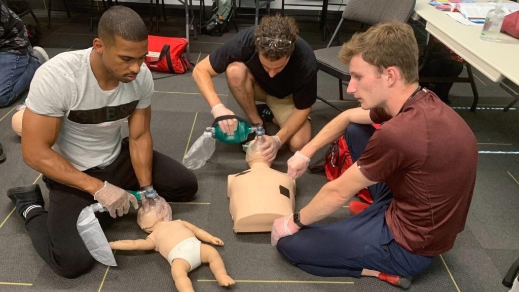 group of students in a WHMIS course