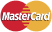 Logo of mastercard with white letters depicting "Mastercard" on top of two yellow and red cirles unified in the middle