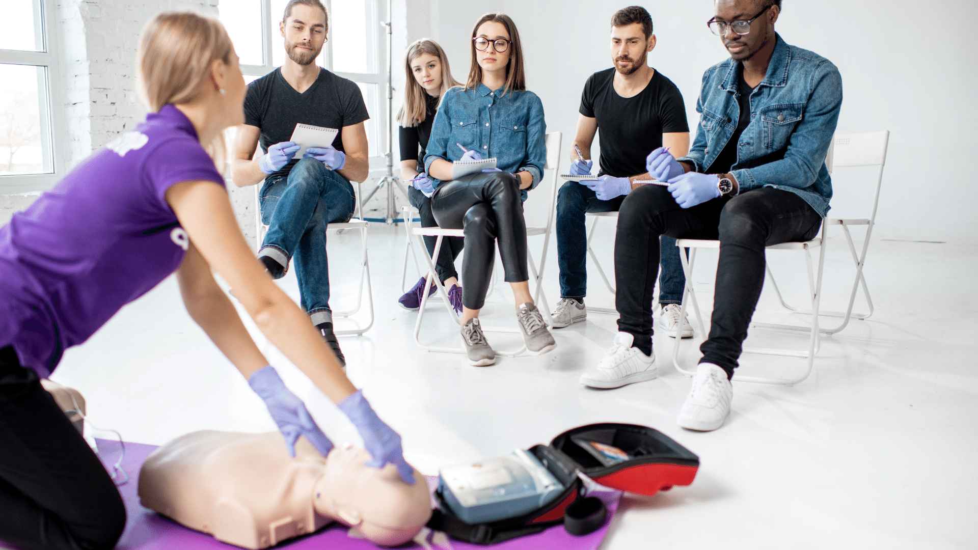 First aid and cpr training class