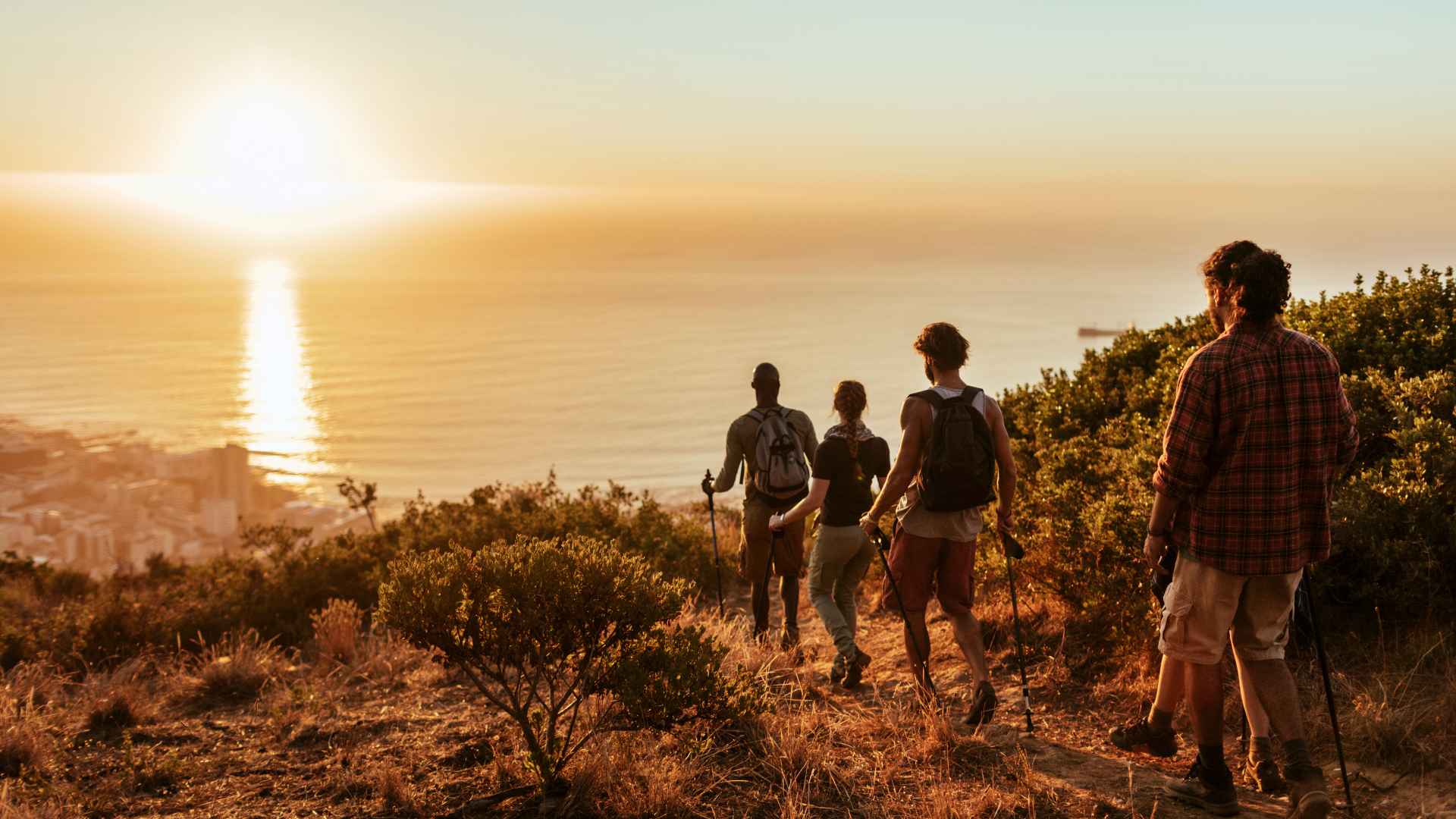 Friends Hiking in Los Angeles