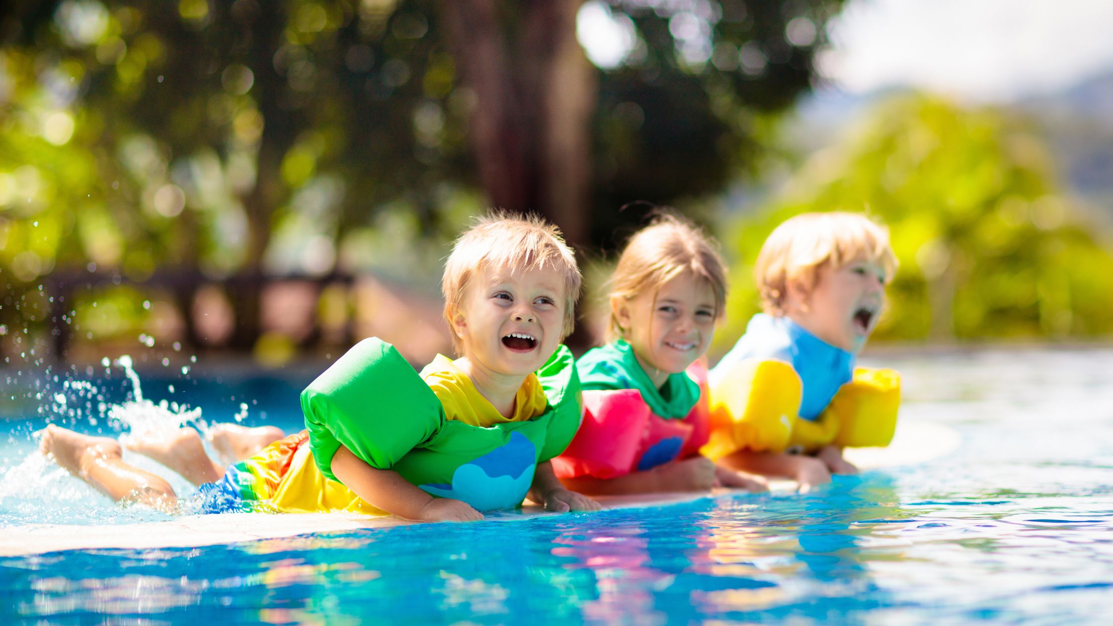 Child wearing Transport Canada-approved life jacket for Canada Day water activities