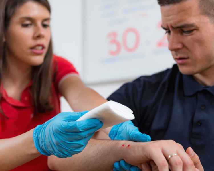 orange private first aid cpr training